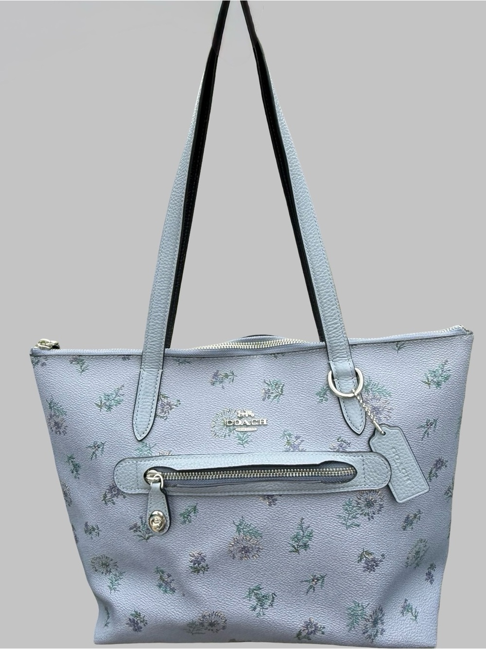 Authentic Coach Taylor Tote Bag – Cornflower Blue Meadow Floral Print